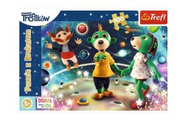 Trefl Puzzle 100 elementów Glitter Trefliki wśród gwiazd