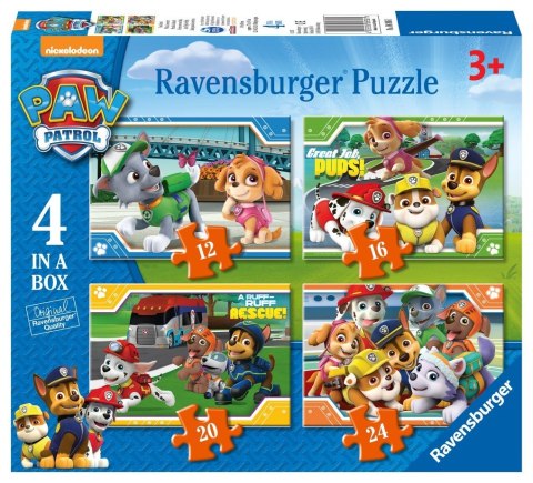 Ravensburger Polska Puzzle 4w1 Drużyna Psi Patrol