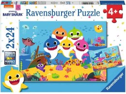 Ravensburger Polska Puzzle Baby Shark 2x24 elementy