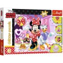 Trefl Puzzle 100 elementów Glitter Minnie i błyskotki