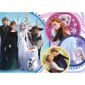 Trefl Puzzle 100 elementów Glitter W blasku miłości Frozen 2