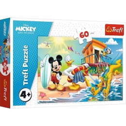 Trefl Puzzle 60 elementów Ciekawy dzień Myszka Miki