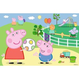 Trefl Puzzle 60 elementów Zabawy w gronie przyjaciół Peppa Pig