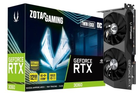 ZOTAC Karta graficzna GeForce RTX 3060 Twin Edge OC 12GB GDDR6 192bit LHR 3DP/HDMI