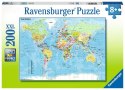 Ravensburger Polska Puzzle 200 elementów XXL Mapa świata