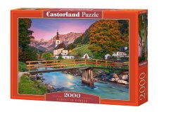 Castor Puzzle 2000 elementów Sunset in Ramsau