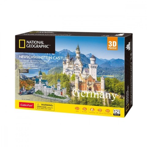 Cubic Fun Puzzle 3D Zamek Neuschwanstein National Geographic