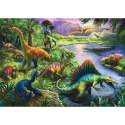 Trefl Puzzle 200 elementów Drapieżne dinozaury