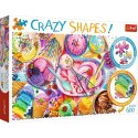 Trefl Puzzle 600 elementów Crazy Shapes Słodkie marzenie