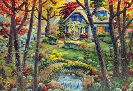 Wooden City Puzzle drewniane 3D Domek w lesie A cottage in the woods L