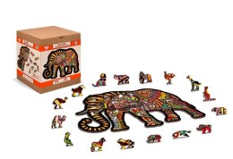 Wooden City Puzzle drewniane 3D Magiczny słoń Magic elephant L