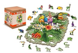 Wooden City Puzzle drewniane 3D Ptaki tropikalne Tropical birds L