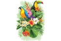 Wooden City Puzzle drewniane 3D Ptaki tropikalne Tropical birds L