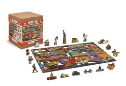 Wooden City Puzzle drewniane 3D Słodki świat Candy adventures L