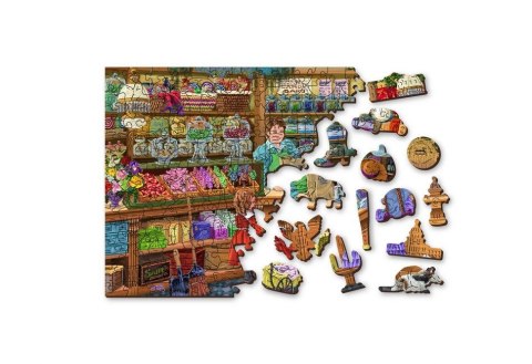 Wooden City Puzzle drewniane 3D Słodki świat Candy adventures M