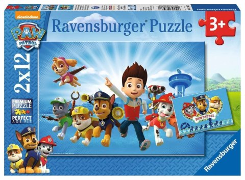 Ravensburger Polska Puzzle 2x12 elementów Drużyna Psi Patrol