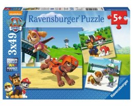 Ravensburger Polska Puzzle 3x49 elementów Drużyna Psi Patrol