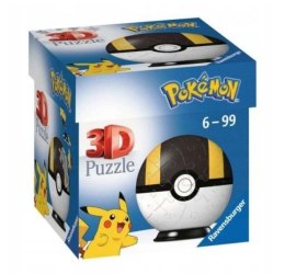 Ravensburger Polska Puzzle 54 elementy 3D Kula, Pokemon czarna