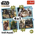 Trefl Puzzle 4w1 Mandalorian Gwiezdne Wojny