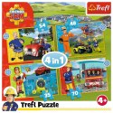 Trefl Puzzle 4w1 Odważny Strażak Sam