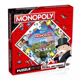 Winning Moves Puzzle 1000 elementów Monopoly Polska jest piękna