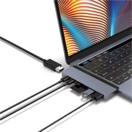 HyperDrive Stacja dokująca Hyper DUO 7-in-2 USB-C HUB, 4K HDMI, USB-C, Thunderbolt 3, 2x USB 3.1, SD, MicroSD. Zgodny z 2020/2019/2018/2017