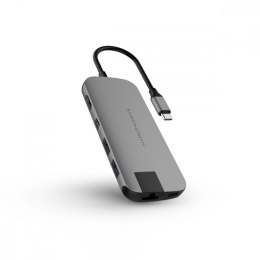 HyperDrive Stacja dokująca Hyper SLIM 8-in-1 USB-C HUB, Gigabit Ethernet, 4K HDMI, MicroSD,SD, 2x USB-A, 60W USB-C power delivery, Mini Dis