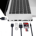 HyperDrive Stacja dokująca Hyper SOLO 7-in-1 USB-C HUB/4k HDMI/USB-A/MicroSD/AudioJack Srebrna