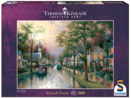 Schmidt Puzzle Premium Quality 1000 elementów THOMAS KINKADE Poranek w rodzinnym mieście