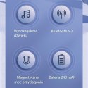 AWEI Słuchawki bluetooth A886BL przewodnictwo powietrzne