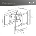 Digitus Uchwyt ścienny do TV 37-80" max. obciążenie 60kg, VESA max. 600x400 z regulacją w pionie i poziomie