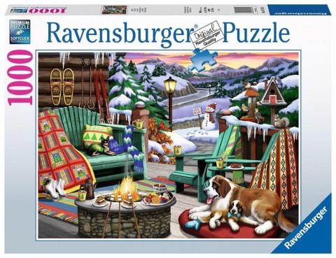 Ravensburger Polska Puzzle 1000 elementów Zimowy odpoczynek