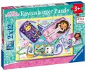 Ravensburger Polska Puzzle 2x12 elementów Koci Domek Gabi