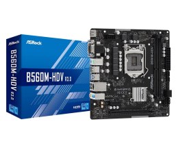 ASRock Płyta główna B560M-HDV R3.0 s1200 2DDR4 HDMI/DVI mATX