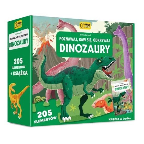 Wilga Play Puzzle 205 elementów Dinozaury. Poznawaj, baw się, odkrywaj