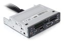 Delock Czytnik kart 3.5 43in1/USB/eSata/Audio/FireWire Czarny