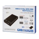 LogiLink Obudowa 2xHDD/SDD USB 3.0, 2.5 cala, Raid