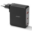 AUKEY PA-B7O Omnia II GaN ładowarka sieciowa 3xUSB (2xUSB C+1xUSBA) 140W PD3.1 PPS EU/US/UK