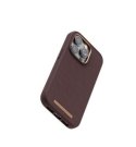 Njord by Elements Etui do iPhone 14 Pro Dark Brown z prawdziwej skóry