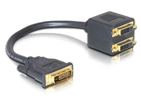 Delock Adapter DVI-D(M)(24+1)->DVI-D(M)(24+1)x2