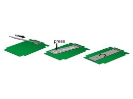 Delock Adapter SATA 7pin->4xM.2 NGFF