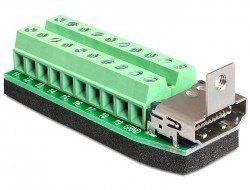 Delock Adapter Terminal Block (20Pin) HDMI(F)