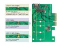 Delock Karta PCI express M.2 KEY M NVME+SA