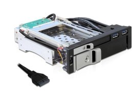 Delock Kieszeń wewnętrzna na 2xHDD SATA 2.5+3.5''+2xUSB 3.0