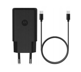 Motorola Charger TurboPower 30W USB-C w/ 1m C-C cable, Black