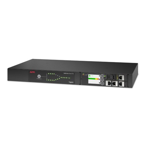 APC Rack ATS, 230V, 16A, C20 in, (8) C13 (1) C19 out