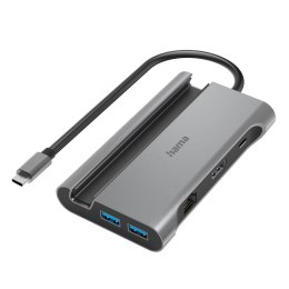 Stacja dokująca Hama 7W1 USB-C z funkcją podstawki, antracytowa