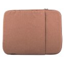 Torba do laptopa LOGIC FUT-LC-PLUSH-14-BROWN (kolor brązowy)