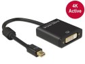 Delock ADAPTER DISPLAYPORT 1.2 MINI(M)->DVI(24+5)(F) 4K