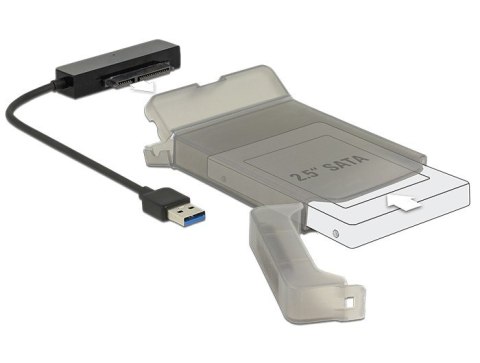 Delock ADAPTER USB 3.0 -> SATA 22pin 6GB/s +obudowa